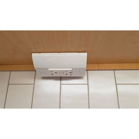 electrical box for kitchen cabinet|shallow electrical box under cabinet.